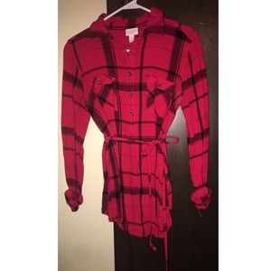 Plaid Maternity Shirt